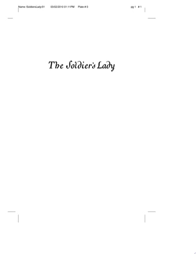 The Soldier's Lady (Carolina Cousins #2)