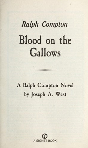 Ralph Compton Blood on the Gallows (A Ralph Compton Western)
