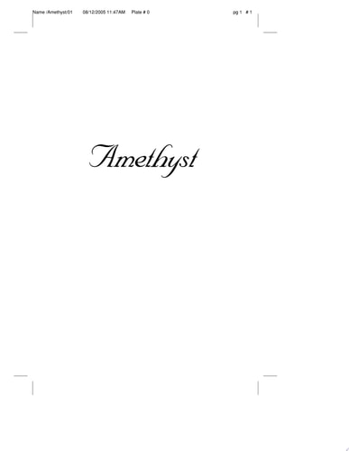 Amethyst (Dakotah Treasures #4)