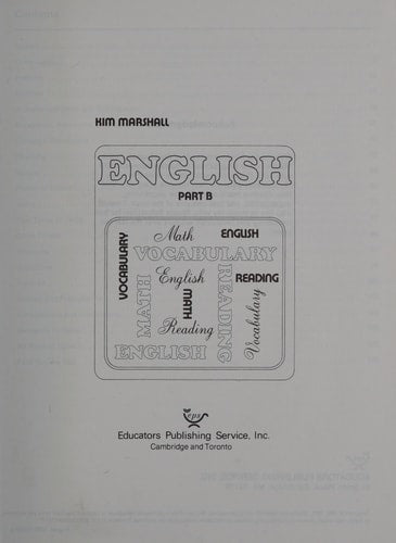 Kim Marshall Series in English Part A/Teachers Manual
