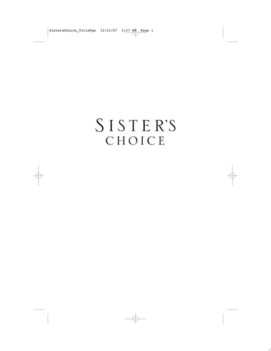 Sister's Choice (Patchwork Circle Series, Book 2)