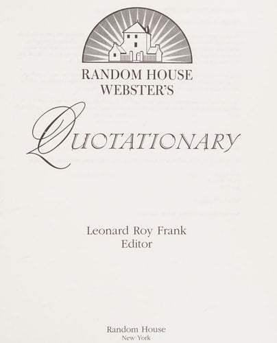 Random House Webster's Quotationary