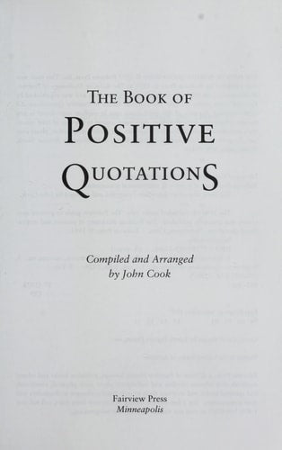 The Book of Positive Quotations