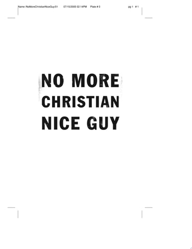 No More Christian Nice Guy: When Being Nice--Instead of Good--Hurts Men, Women and Children