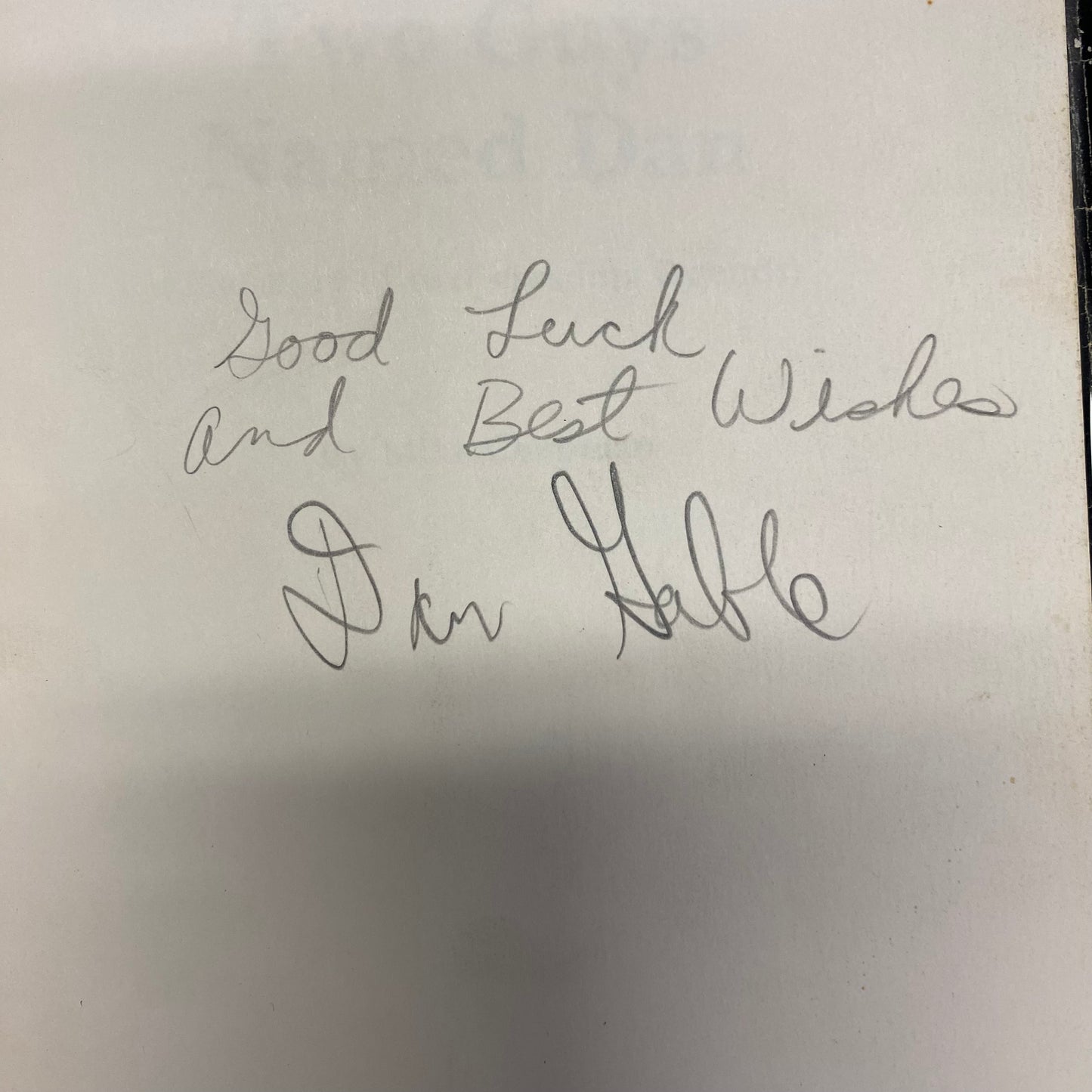 Two Guys Named Dan - Mike Chapman - Signed by Dan Gable -  1976