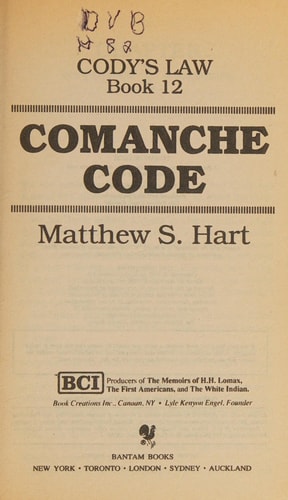 COMMANCHE CODE (Cody's Law, Book 12)