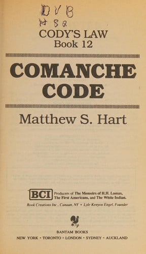 COMMANCHE CODE (Cody's Law, Book 12)