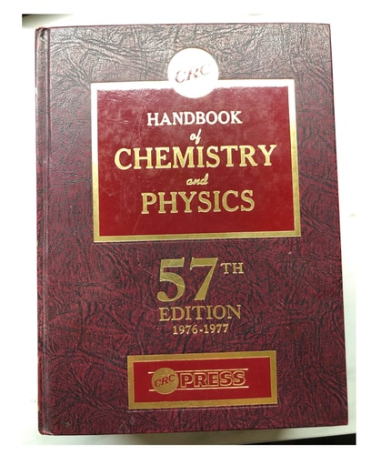 Handbook of Chemistry and Physics