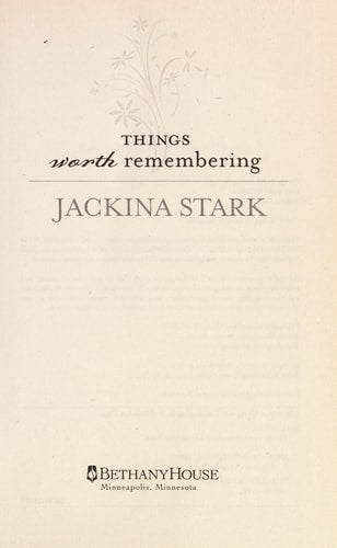 Things Worth Remembering