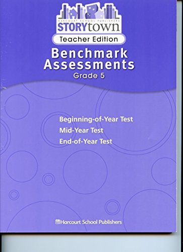 Storytown Benchmark Assessments, Grade 5 Teacher's Edition