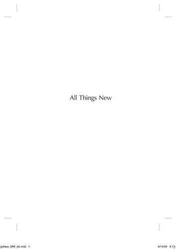 All Things New: Transforming Promises from the Word of God