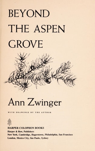 Beyond the Aspen Grove (Harper Nature Library)