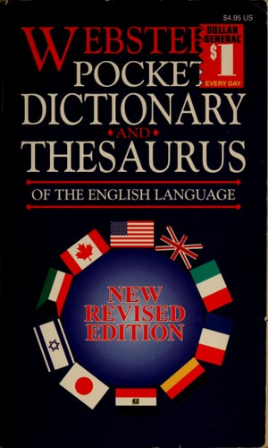 Webster's Pocket Dictionary and Thesaurus