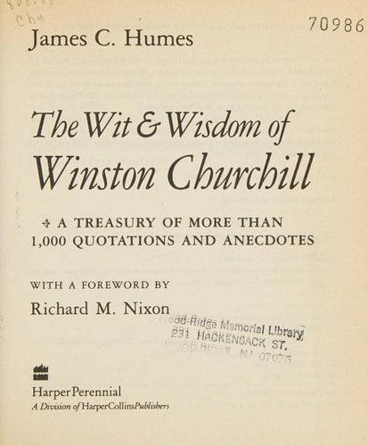 The Wit & Wisdom of Winston Churchill