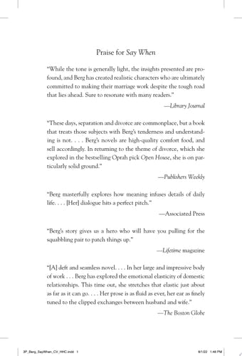 Say When: A Novel