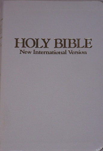 Holy Bible, New International Version: Gift Bible, Leather-Look, White