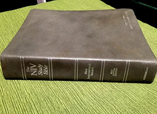 NIV Study Bible Gray Genuine Leather Zondervan