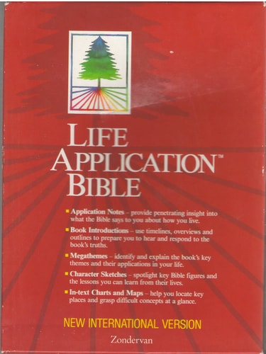 Holy Bible: Life Application Bible/New International Version/Black Top Grain Leather
