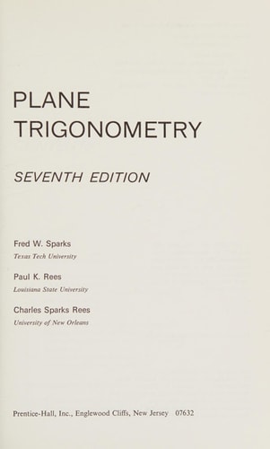 Plane trigonometry