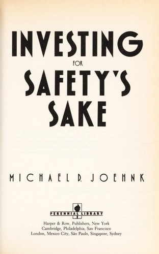Investing for Safety's Sake