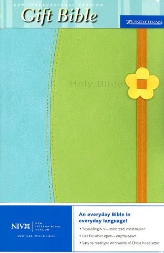Gift Bible-NIV-Easter with Flower