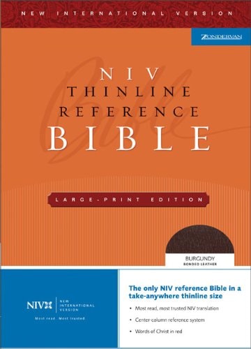 NIV Thinline Reference Bible, Large Print