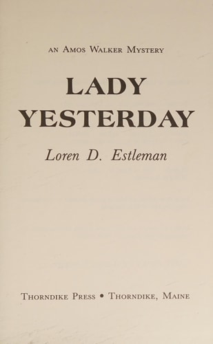 Lady Yesterday (The Amos Walker Series #7)