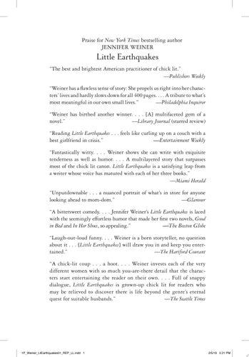 Little Earthquakes: A Novel (Washington Square Press)