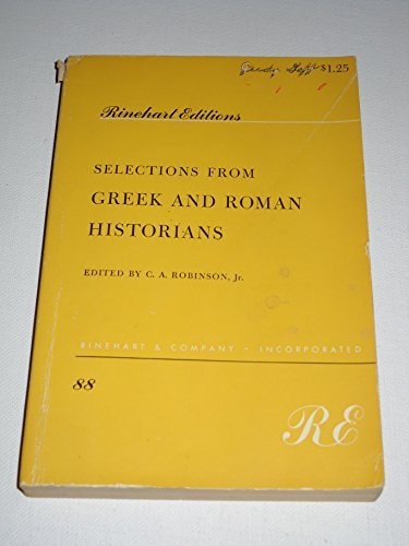 Selections from Greek and Roman Historians