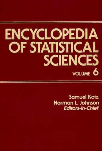 Encyclopedia of Statistical Sciences, Multivariate Analysis to Plackett and Burman Designs (Volume 6)