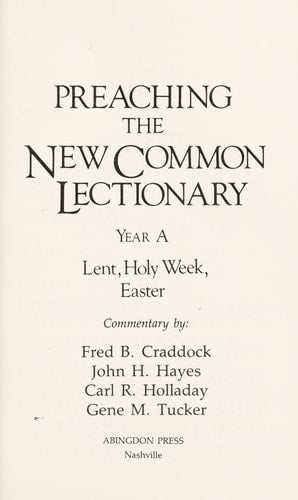 Preaching the new Common Lectionary - Year A