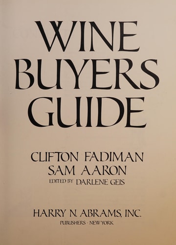 Wine Buyers Guide