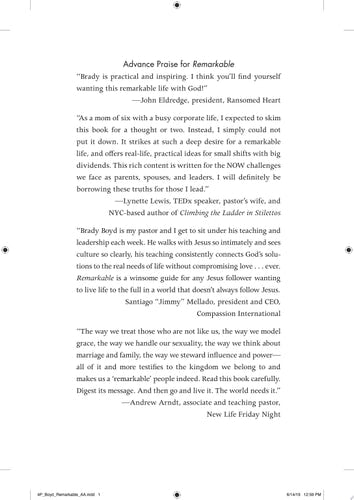 Remarkable: Living a Faith Worth Talking About