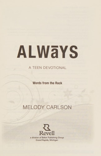 Always: A Teen Devotional (Words From the Rock)