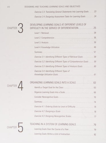 Designing and Teaching Learning Goals and Objectives: Classroom Strategies That Work
