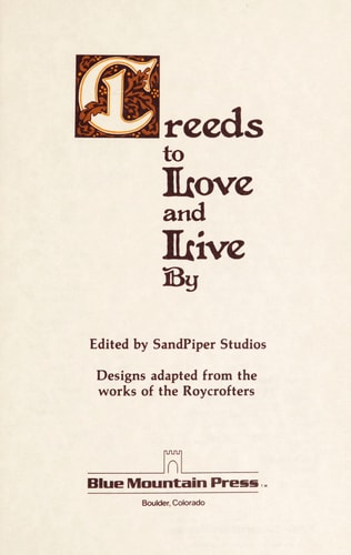 Creeds to Love and Live by