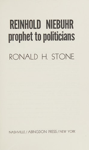 Reinhold Niebuhr, Prophet To Politicians