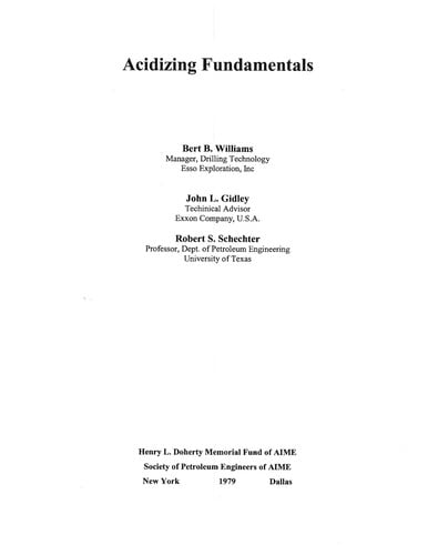 Acidizing Fundamentals