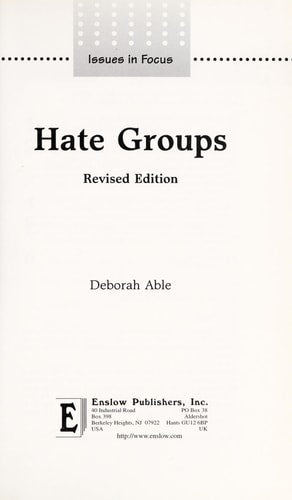 Hate Groups (Issues in Focus)