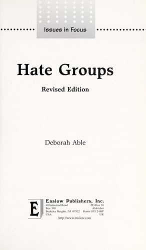 Hate Groups (Issues in Focus)