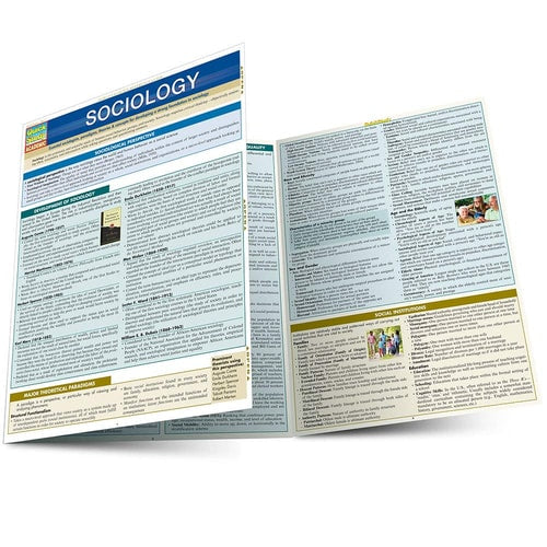 Sociology QuickStudy Laminated Reference Guide