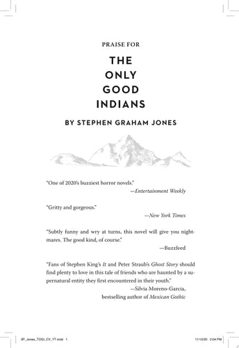 The Only Good Indians A Novel