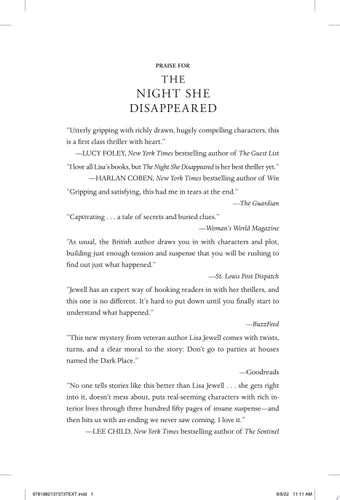 The Night She Disappeared A Novel