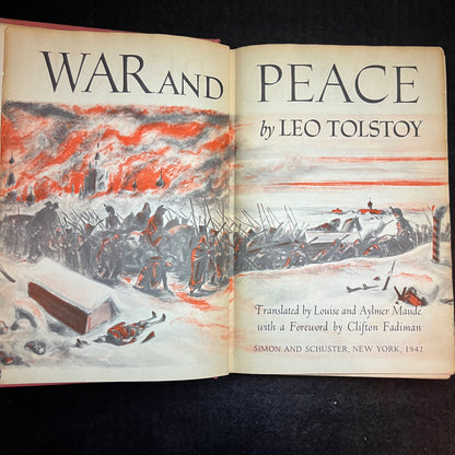 War and Peace - Leo Tolstoy - Inner Sanctum Edition - 1942