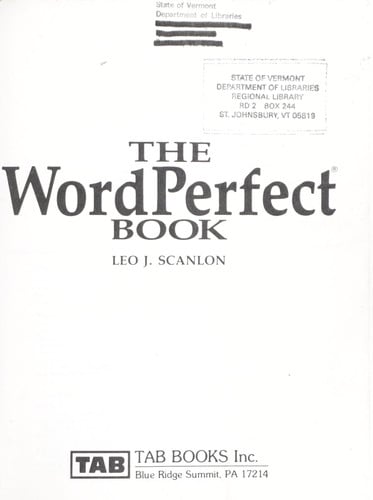 The WordPerfect Book