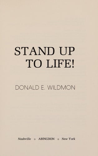 Stand up to life: A Man's Reflection on Living