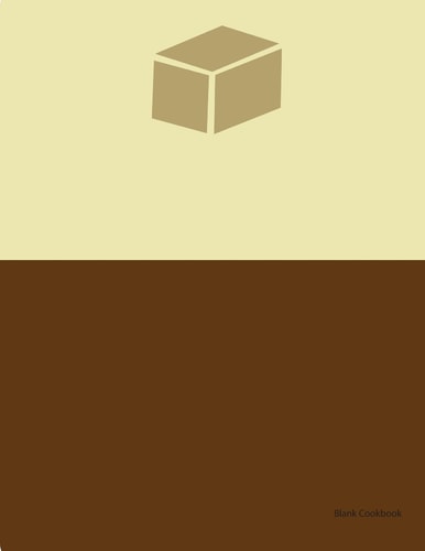 Blank Cookbook: Brown 2 (Recipe Journals, Recipes, Blank Cookbook)