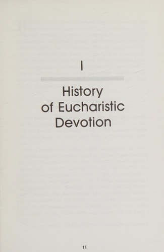 Eucharistic Devotion: New Meanings for a Timeless Tradition