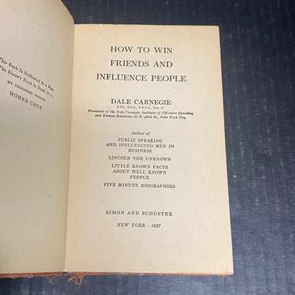 How To Win Friends And Influence People - Dale Carnegie - 1937