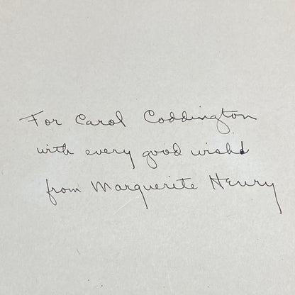 Justin Morgan Had A Horse - Marguerite Henry - Signed by Author - 1945